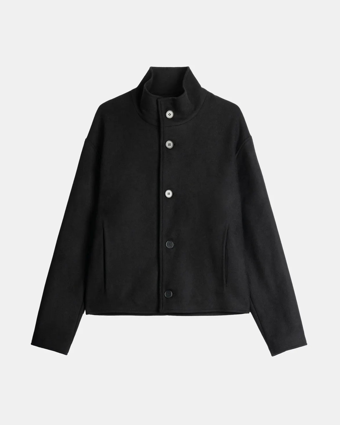 HIGH COLLAR WOOL JACKET