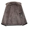 Men's Thick Plush Winter Leather Jacket