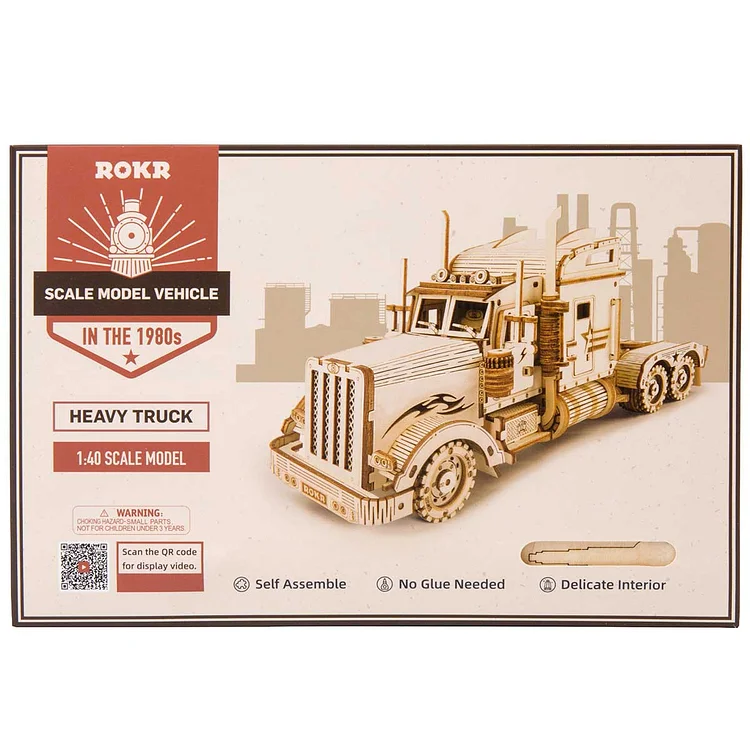 Puzzle 3D Bois - Camion Heavy Truck - ROKR