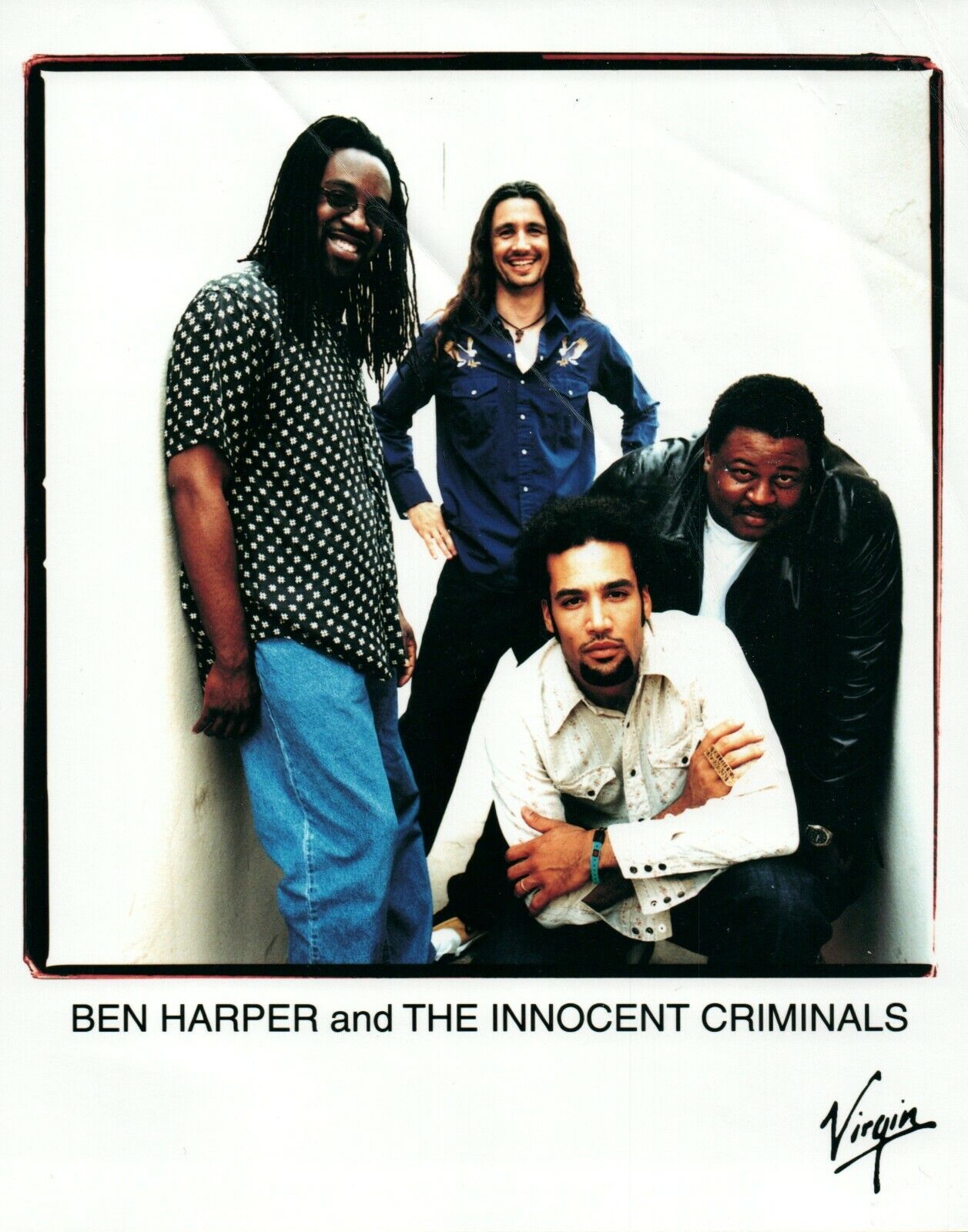 BEN HARPER and THE INNOCENT CRIMINALS Rock Blues Music 8x10 Promo Press Photo Poster painting