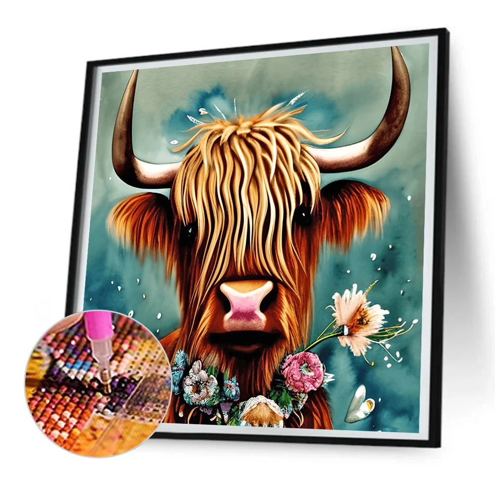 Diamond Painting - Full Round Drill - Yak(30*30cm)