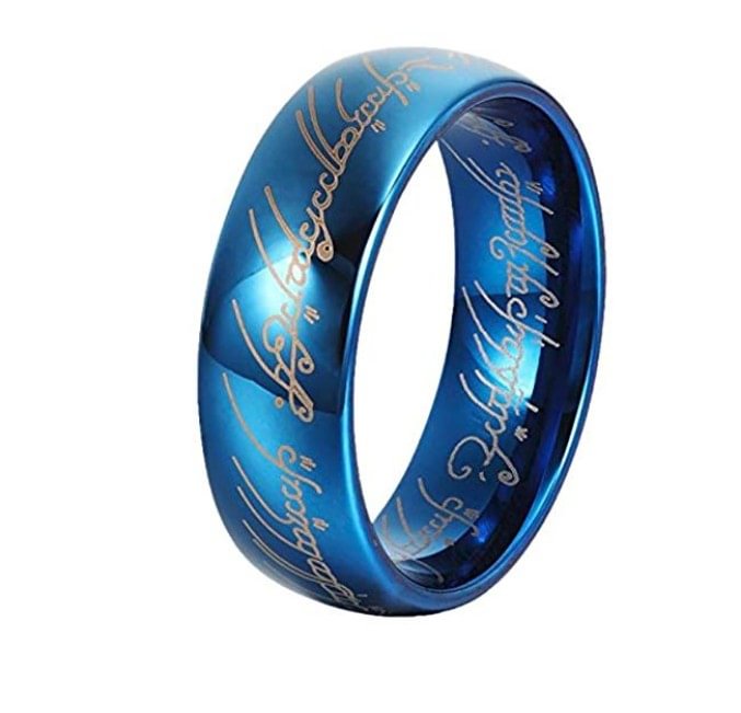 Blue Tungsten Rings for Men Women Wedding Bands Polished Shiny Comfort Fit Ring Magic 4mm 6mm 8mm Tungsten carbide Ring Comfort Fit Wedding Bands Carbon Fiber Custom for Men Women Couples Tungsten Ring Bible Band