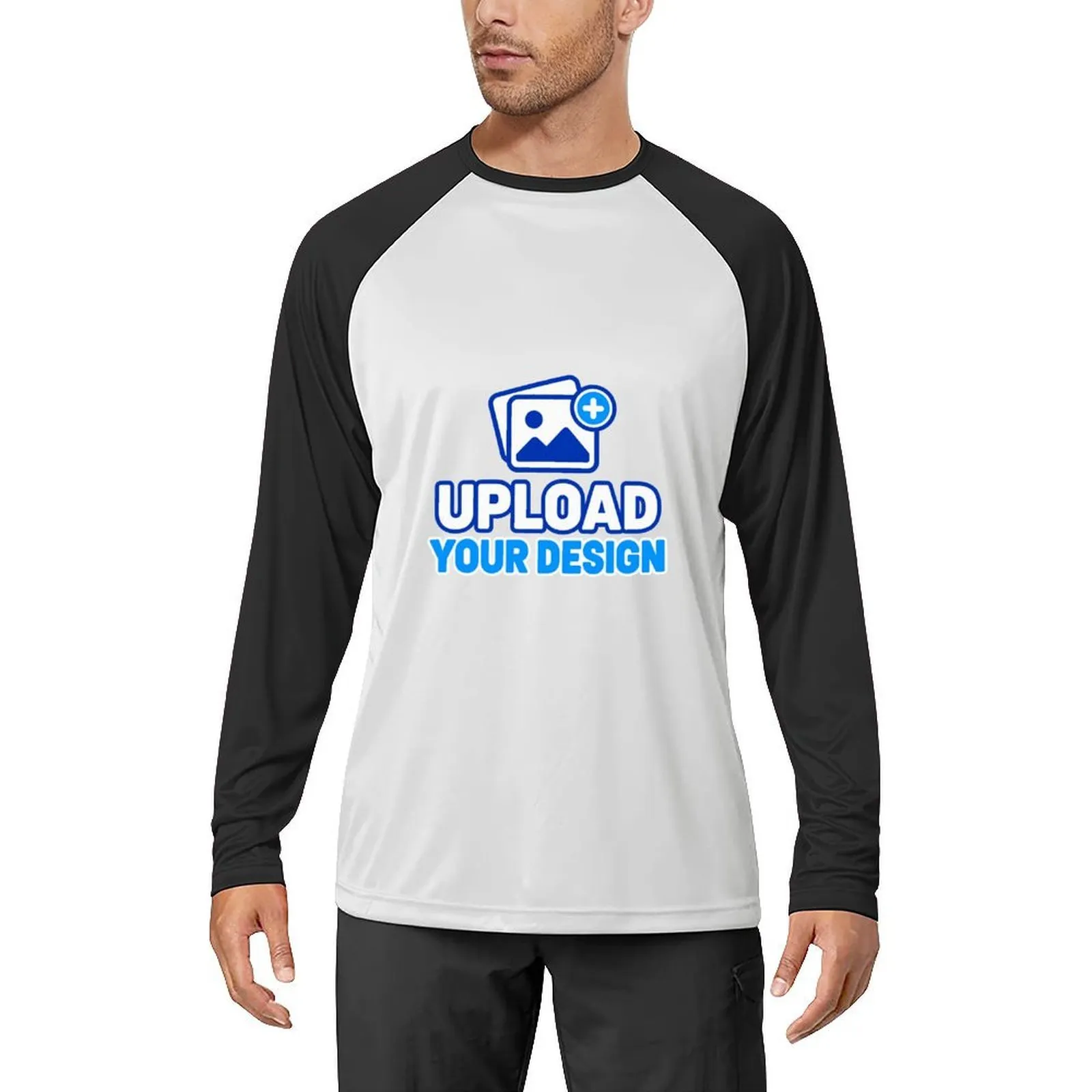Men's Long Sleeve T-Shirt customized with your own uploaded design