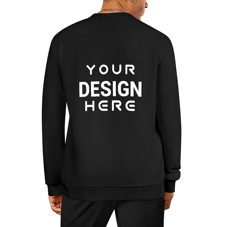 Personalized Custom  Men's Pullover Back Print