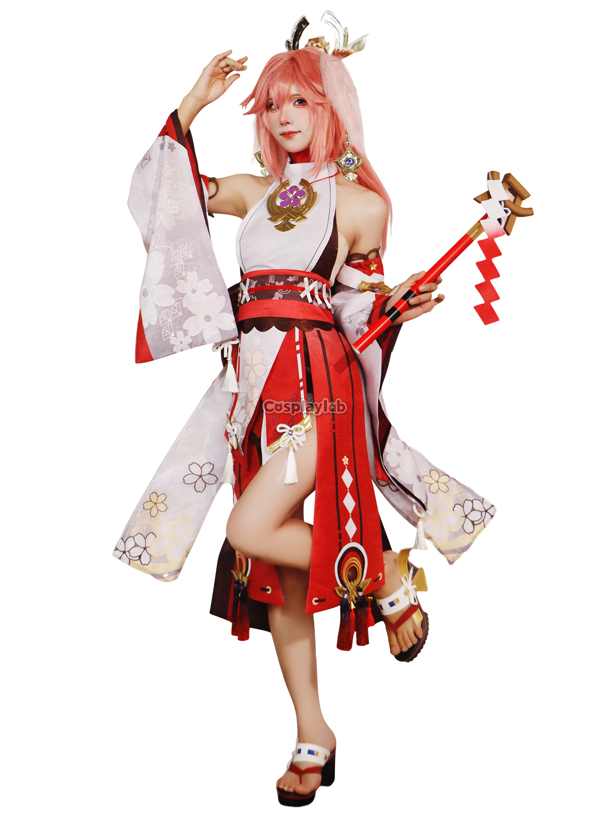 Genshin Impact Yae Miko Cosplay Costume Outfit