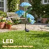 Solar LED Hydrangea Flower Light 10H Lighting Time Ground Plug Flower Light for Garden Pathway Patio Backyard Landscape Decor