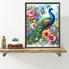 5D DIY Full Round Drill Diamond Painting Garden Peacock Decor Art Craft 40x50cm