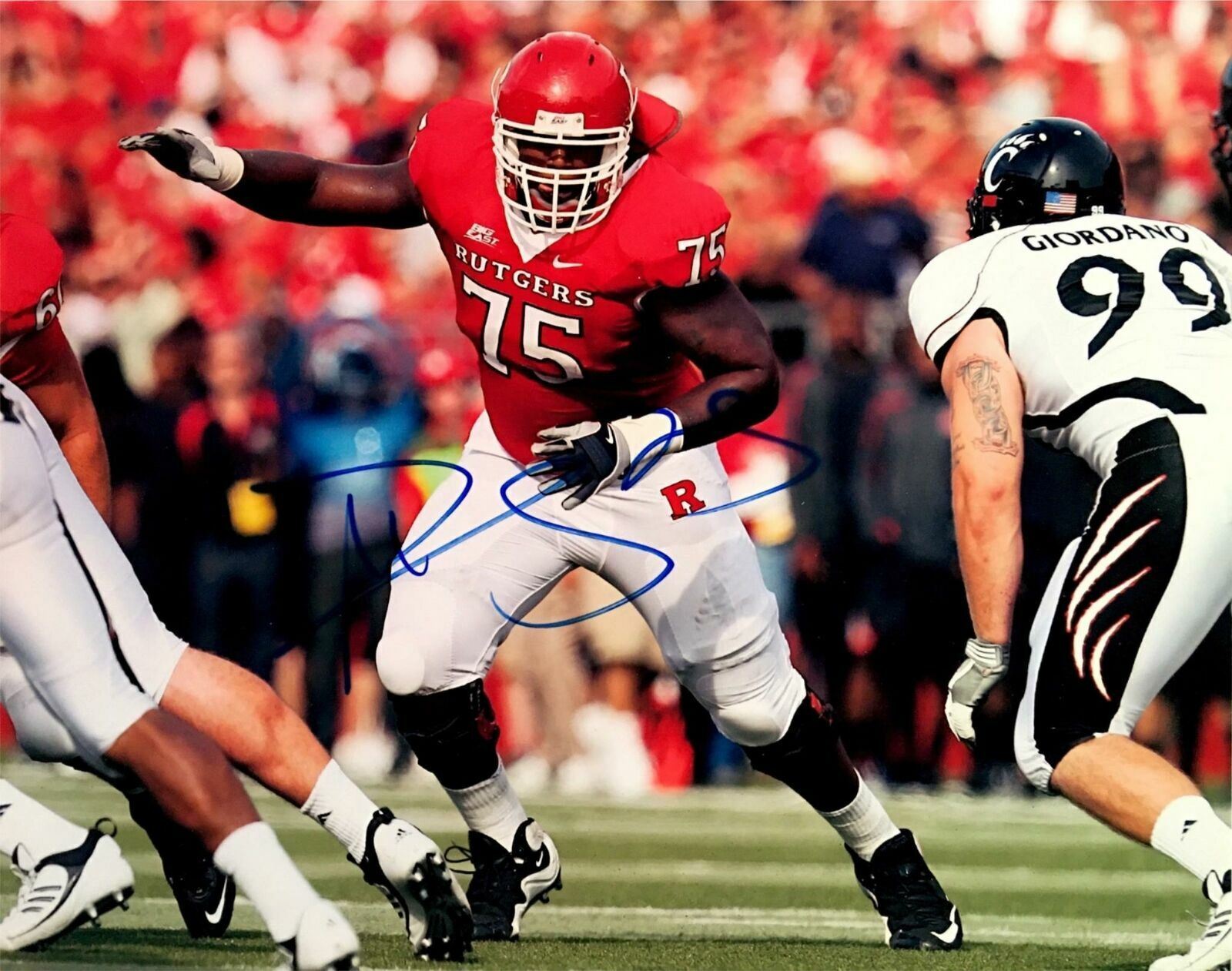 Anthony Davis Signed Rutgers Scarlet Knights 8x10 Photo Poster painting  SHIP Autograph Auto