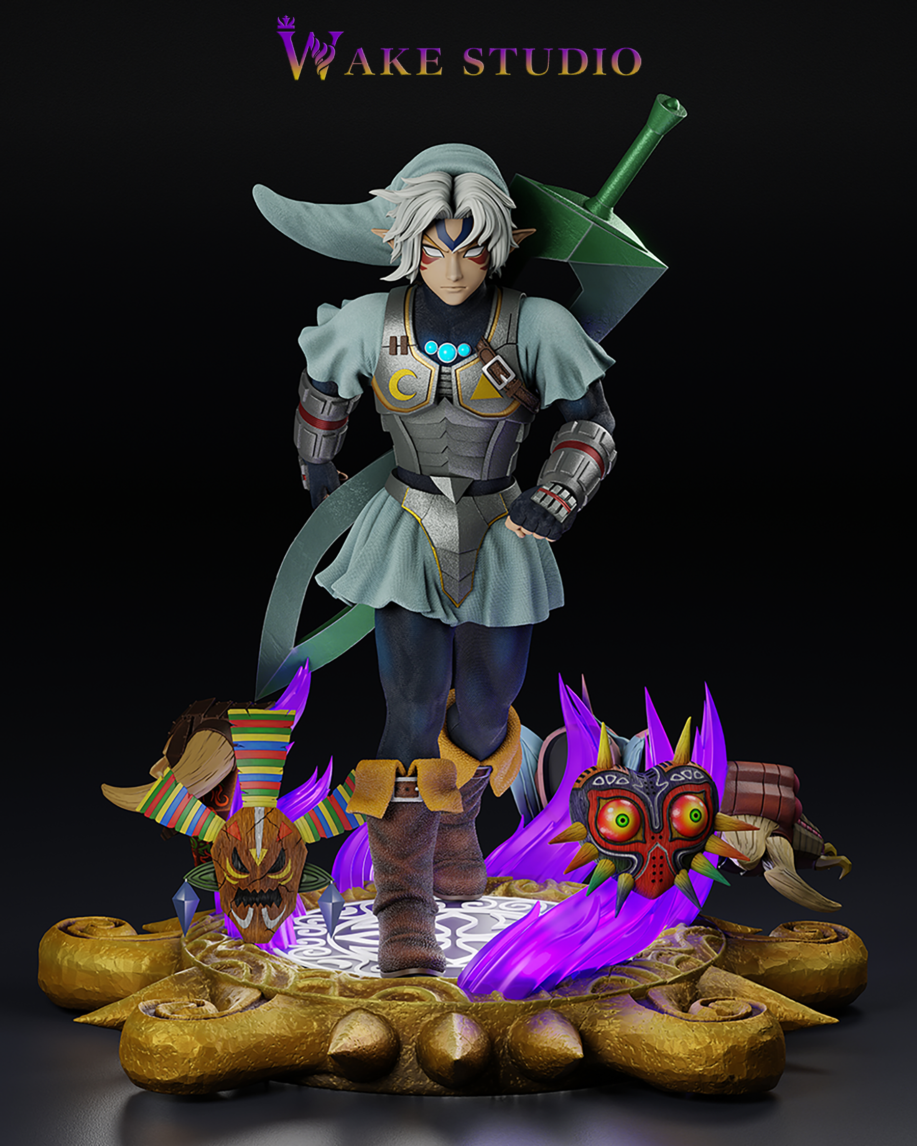 PRE-ORDER Wake studio - The Legend of Zelda - Fierce Deity Link 1/4 & 1/6 Statue(GK)-