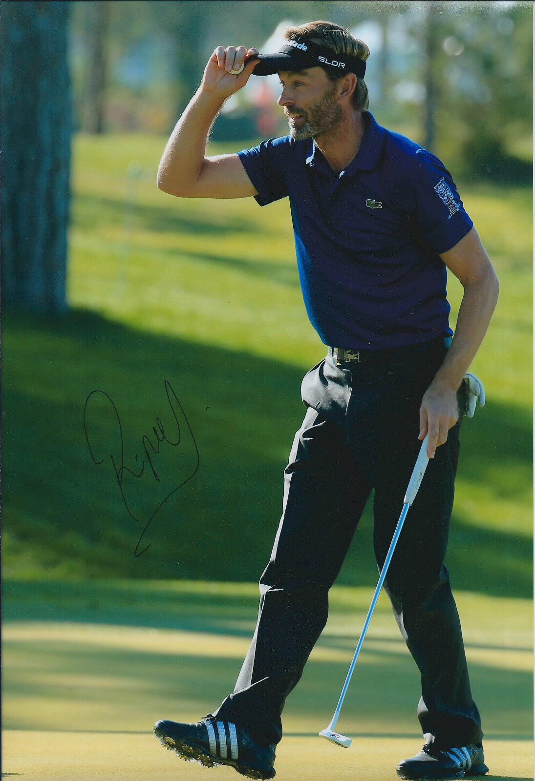 Raphael JACQUELIN SIGNED Autograph GOLF Photo Poster painting AFTAL COA SPAIN Madrid Open Winner