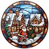 4pcs Diamond Painting -DIY Round Drill Snowman Snowhouse