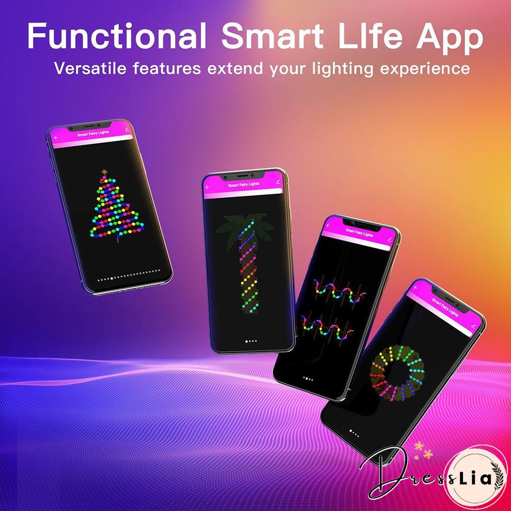 Smart Globe RGB Fairy String Lights For Holiday Decoration