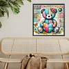 Diamond Painting -DIY Full Square Drill Colorful Patchwork Bear(35*35 CM)
