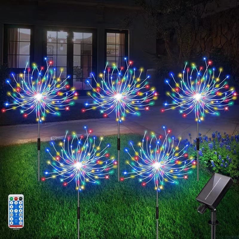 Solar Waterproof Fireworks Light