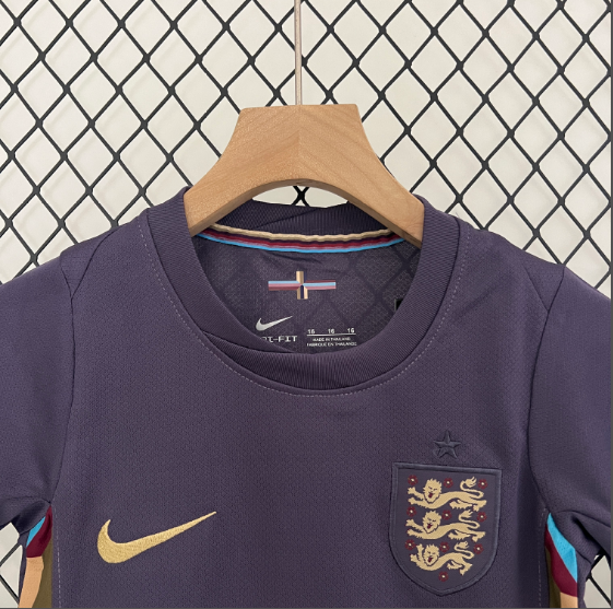 2024 England Away Kids Kit Football jersey Thai Quality