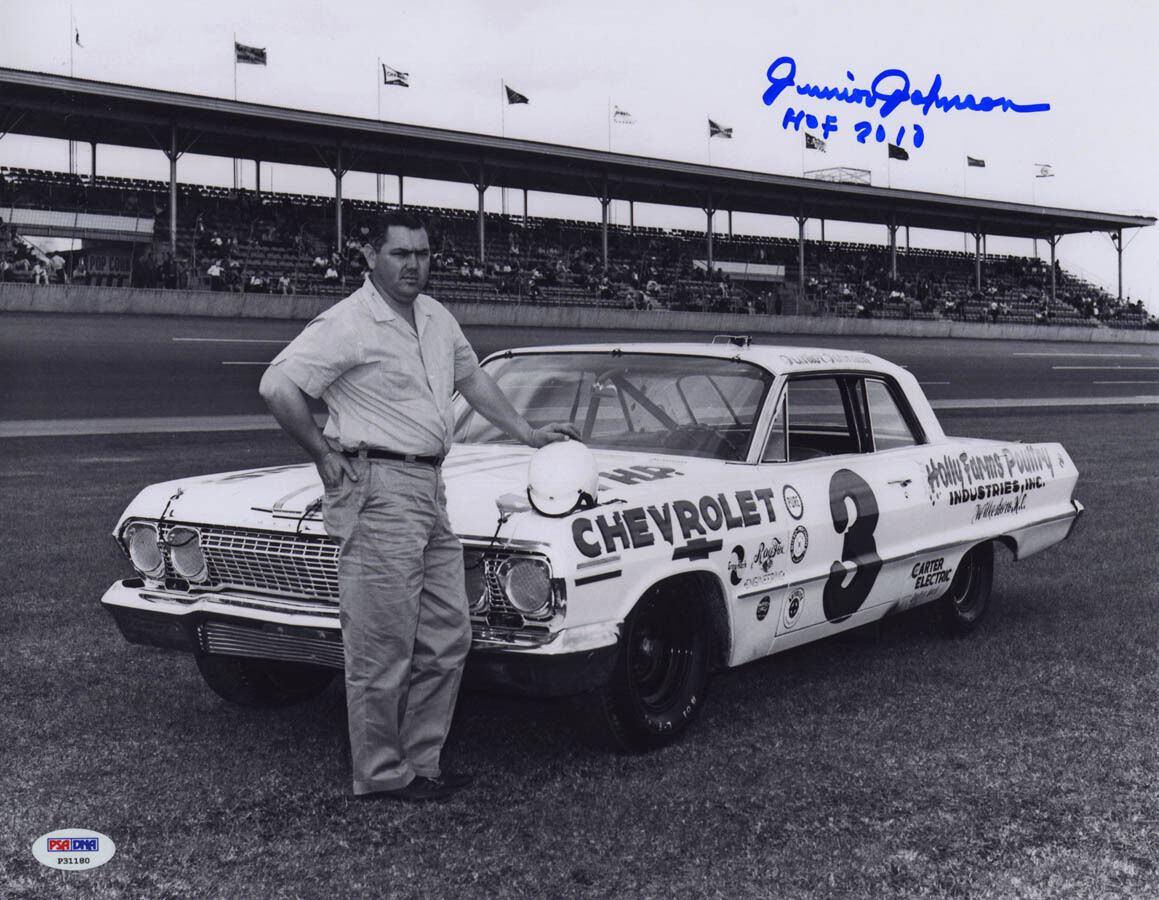 Junior Johnson SIGNED 11x14 Photo Poster painting + HOF 2010 NASCAR LEGEND PSA/DNA AUTOGRAPHED