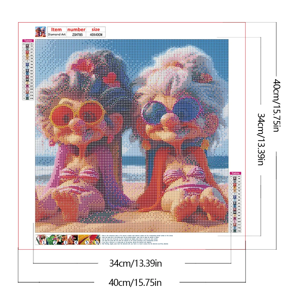 Diamond Painting - Full Round Drill - Grandma(Canvas|40*40cm)