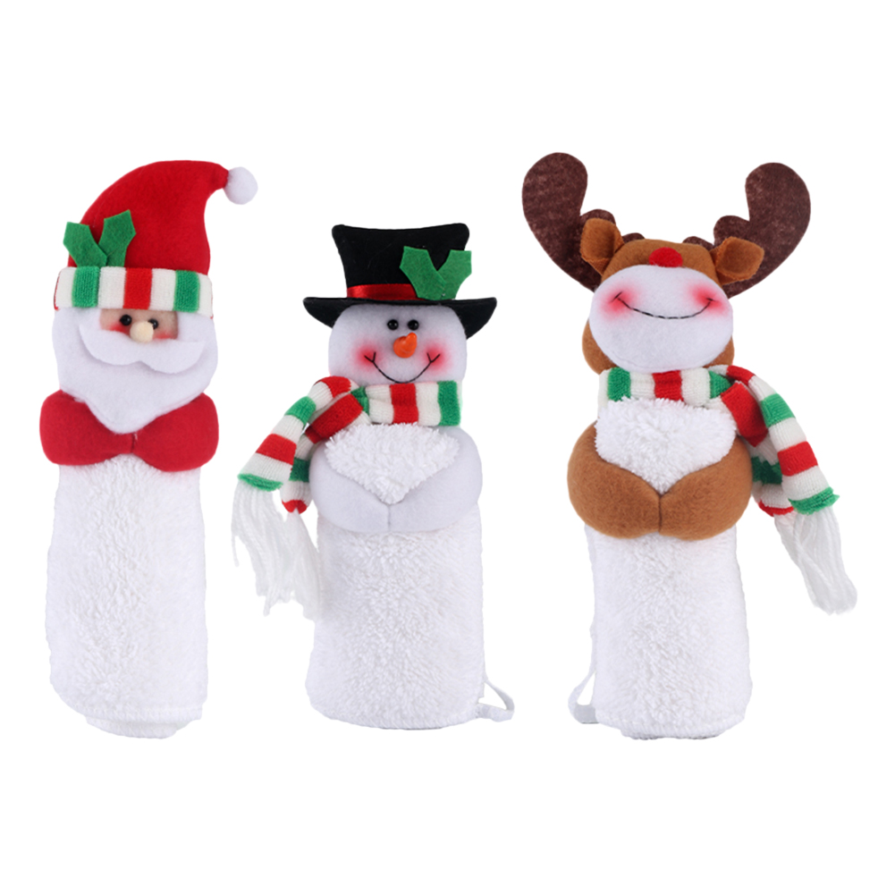 

Christmas Hugging Towel Doll Hand Dry Cloth Xmas Party Table Decorations, Santa claus, 501 Original