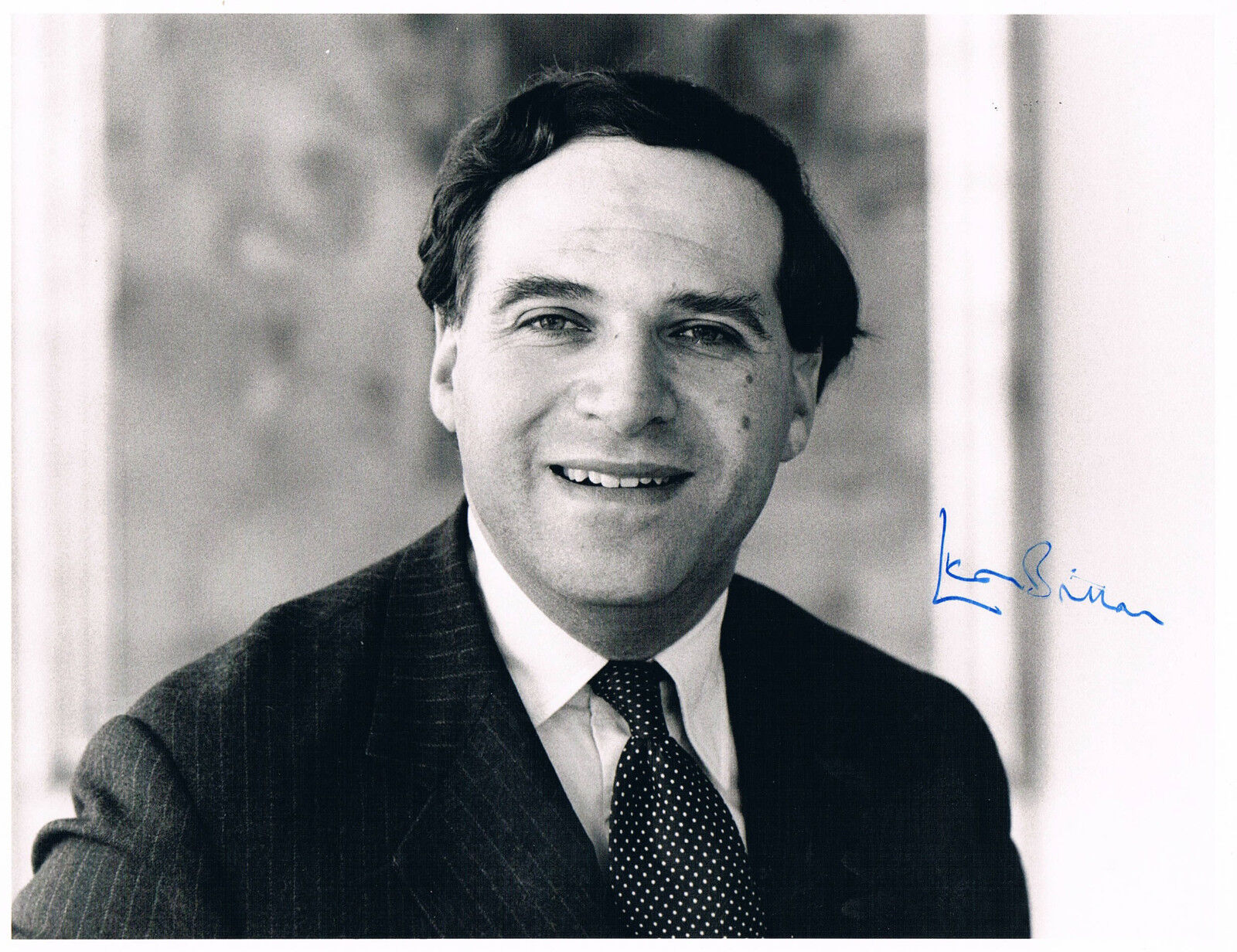 United Kingdom Leon Brittan 1939-2015 autograph signed 6.5x8 Photo Poster painting Conservative