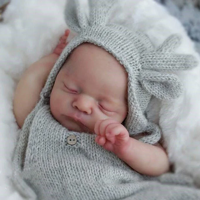 17" Lifelike Handmade Asleep Reborn Baby Boys Doll Ezekiel, Handcrafted Gift for Kids -Creativegiftss® - [product_tag] RSAJ-Creativegiftss®