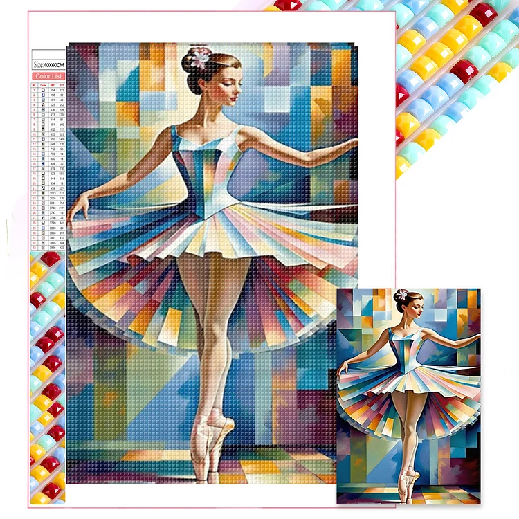 Ballet 40*60CM (Canvas) Full Square Drill Diamond Painting gbfke