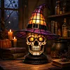 Gothic Witch Hat Night Light Halloween Decorations Colorful Wizard Hat Lamp