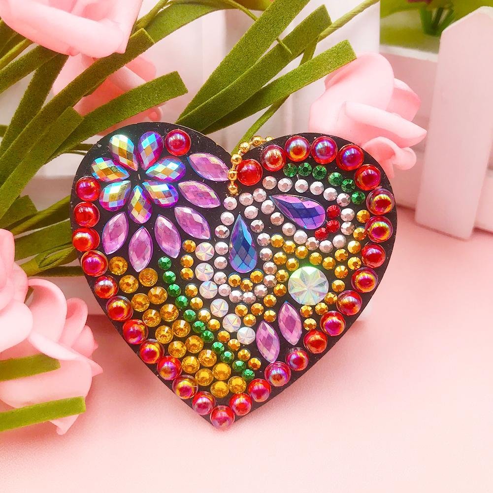 5pcs LoveDIY Creative Diamond Keychain