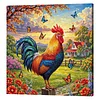Framed Diamond Painting - Full Round Drill - Chicken (25x25cm)