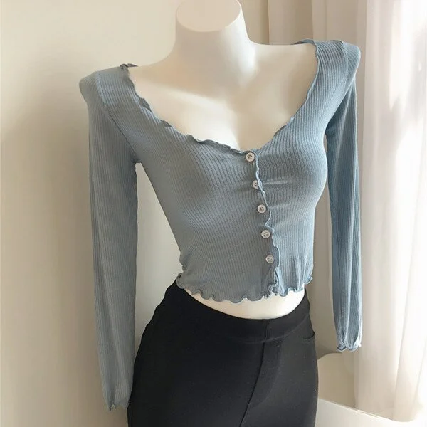 Women Tight Pink Long Sleeve Top, Spring And Summer Knitted Top, Bottom, Brand New White,  Green T-shirt, 2023