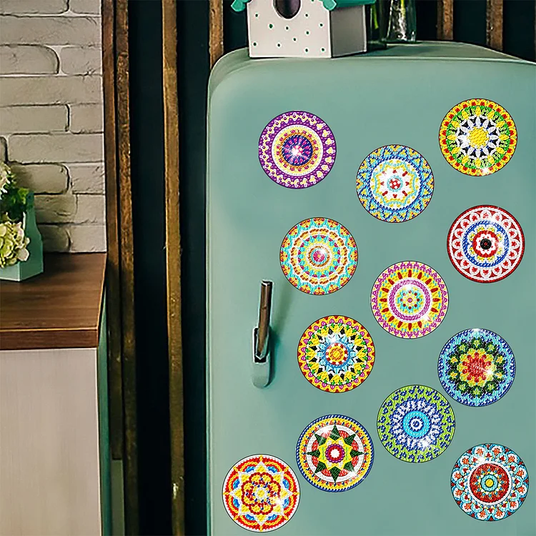 How I Turned Diamond Painting Stickers Into Fridge Magnets 