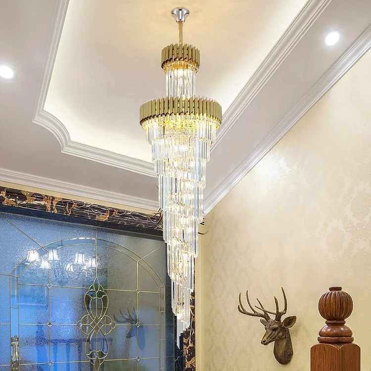 Cyrus Multiple Tier Crystal Chandelier Hotel Luxury Lighting Vjlight