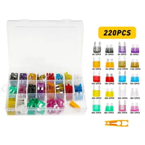 Dronehint Car Blade Fuse Assortment Assorted Kit Blade Auto Truck Automotive Parts US (For: Bugatti) Parts
