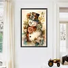 (40*60cm)Snowman - Round AB Drill Diamond Painting