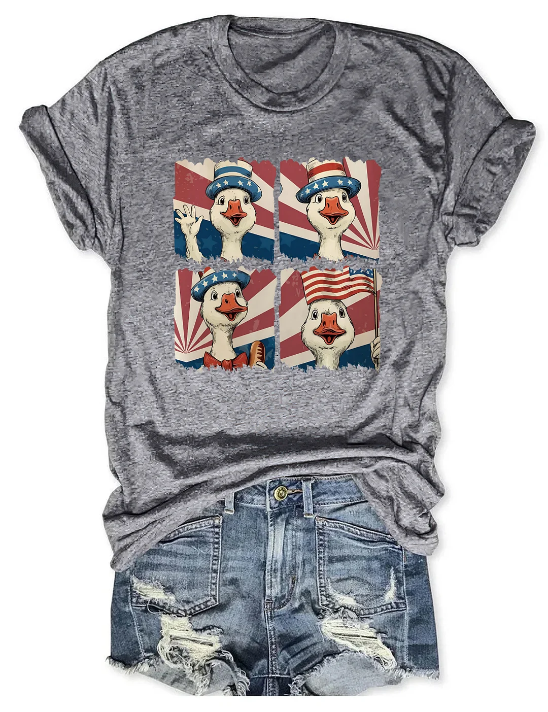 Red White And Goose T-shirt