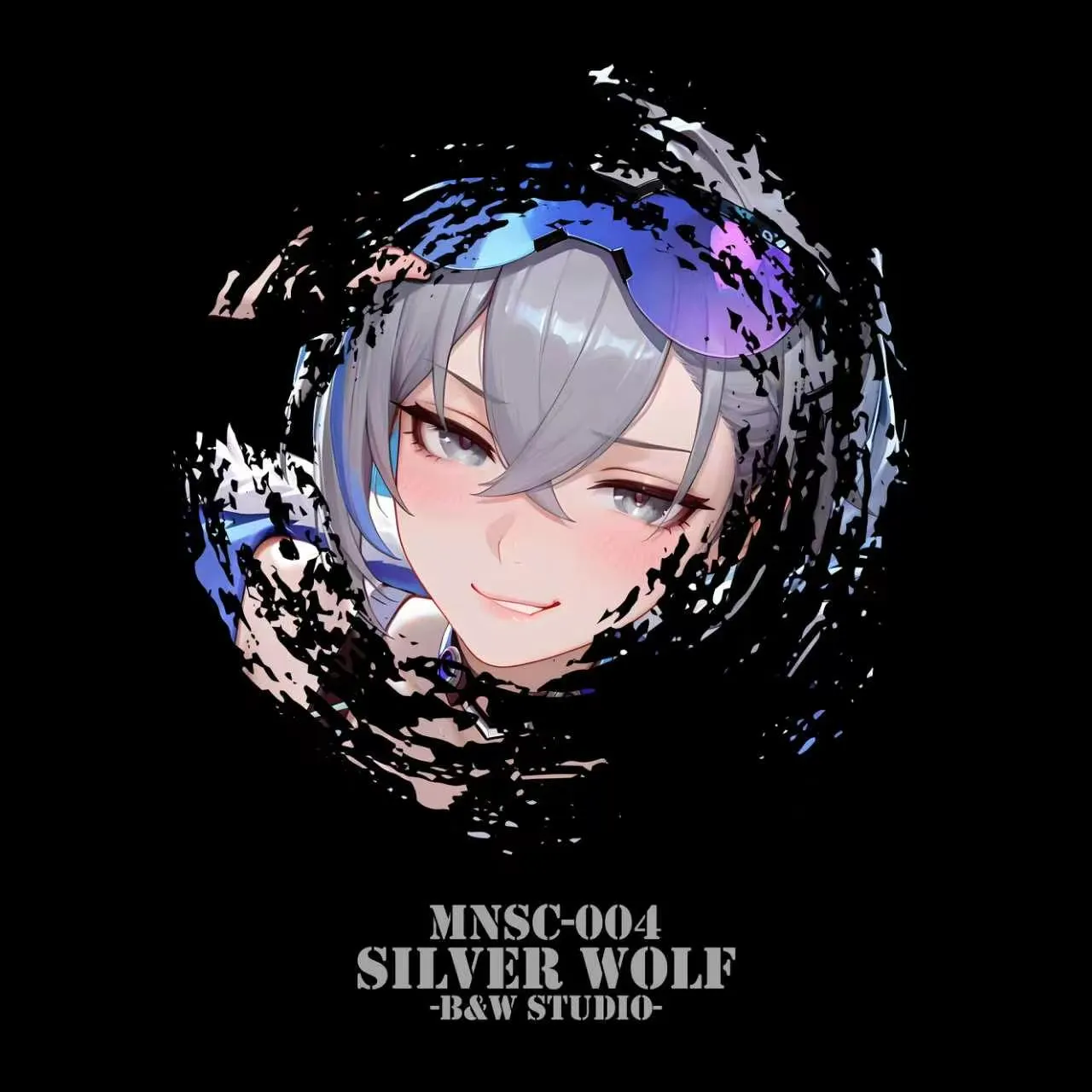 B&W Studio - Mini Prism Card Silver Wolf MNSC-004A MNSC-004B MNSC-004C Honkai: Star Rail-