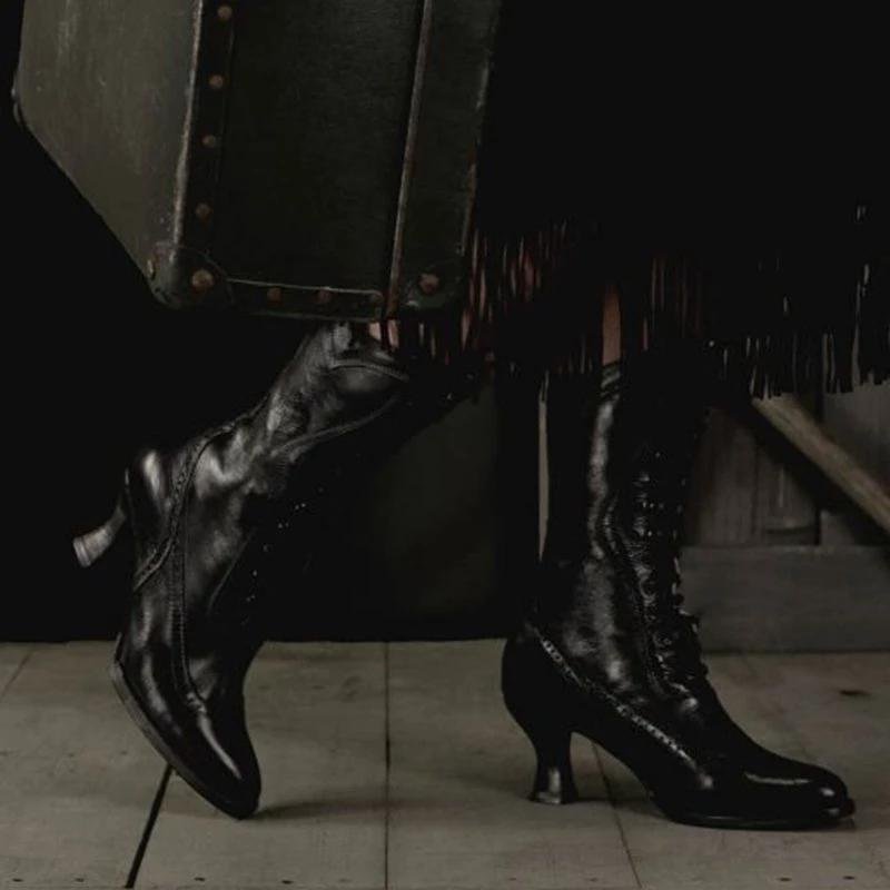 Elegant Ruched Low Heel All Season Boots | EGEMISS