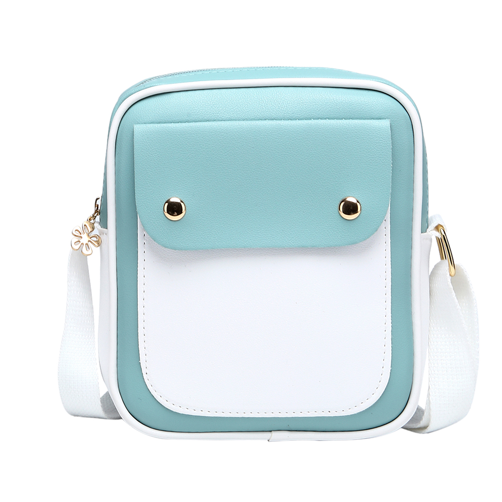 

Hit Color Women Shoulder Messenger Bag Leather Small Crossbody Bags -Blue, 501 Original