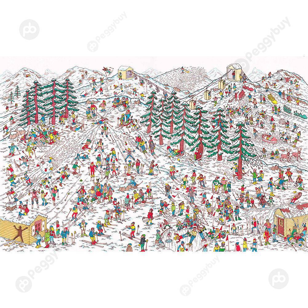 

1000pcs Ski Field DIY Puzzle Jigsaw Educational Toys Kids Adults Room Decor, 501 Original