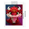 Dragon-11CT Stamped Cross Stitch Silk Thread 52*65cm/20.47*25.59in(Big Size)
