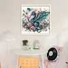 Flower Dragon-11CT Stamped Cross Stitch 50*50cm/19.69*19.69in