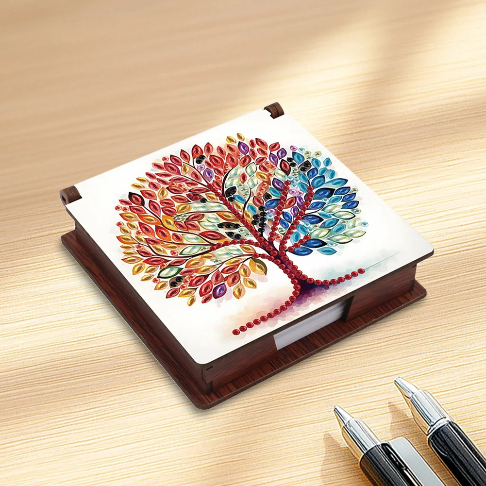 DIY Life Tree Diamond Painting Note Box Paper 160 Sheets of Paper for DIY Art Craft