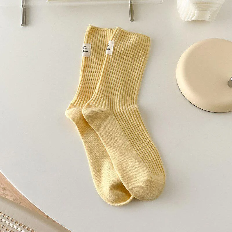 Brownm Colors Mid Cut Socks