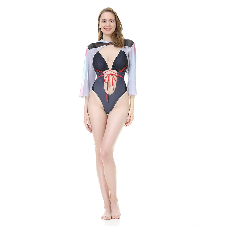 Cyberpunk Edgerunner-lucy Cosplay Costume Swimsuit Cloak Outfits Halloween Carnival Party Suit-Coshduk