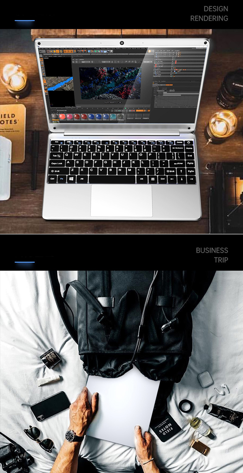 KUU Kbook pro 14.1 inch laptop Intel Celeron N3450 CPU 8GB+256GB Office laptop 9