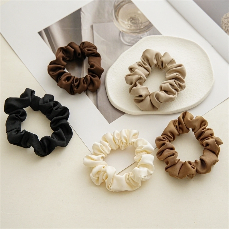 New High Elastic Simple Solid Color Large Intestine Ring Summer Ponytail Bandeau Head Rope Rubber Band Three State Recommend Hair Ring