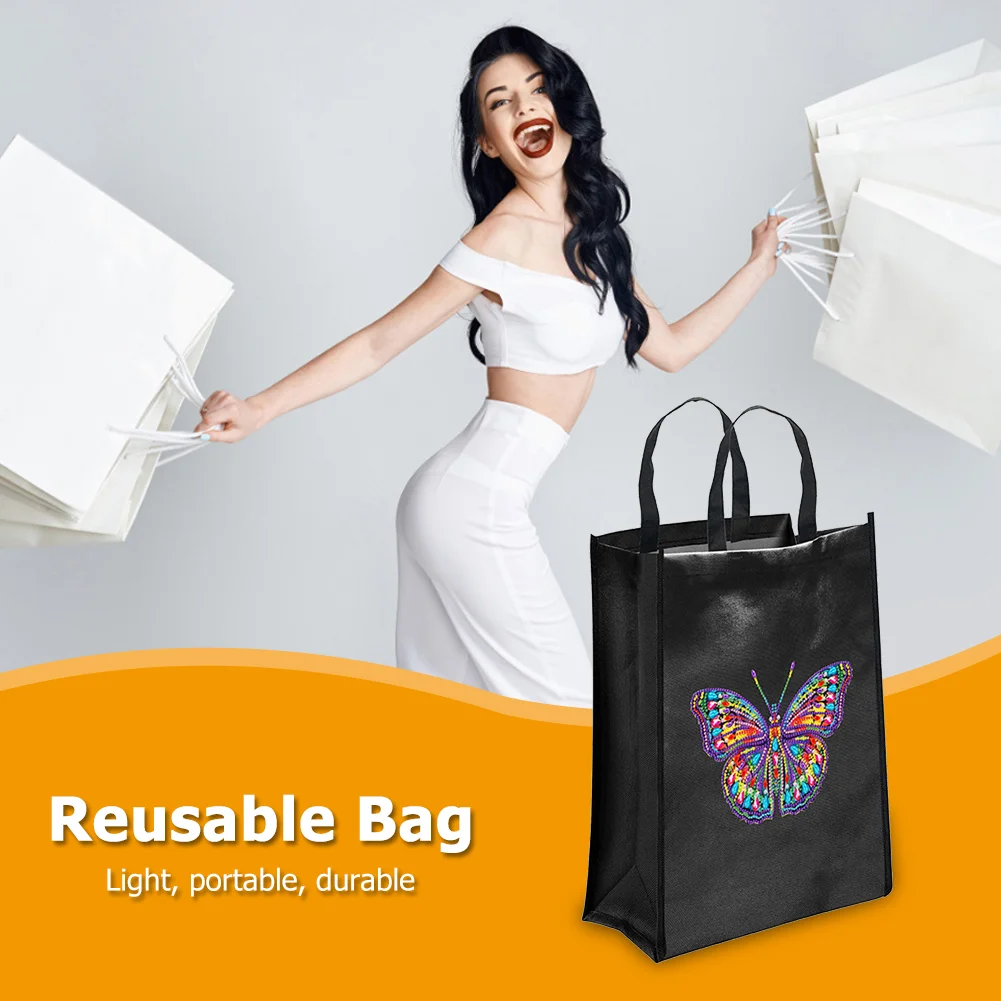 DIY Diamond Painting Luminous Eco-Friendly Bag - Butterfly