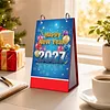 Rainbow Sunflower Diamond Art Monthly Flip Tabletop Calendar January 2027 - December 2027 Small Desktop Calendar Planner for Living Room Bedroom Office Desk Gift Giving