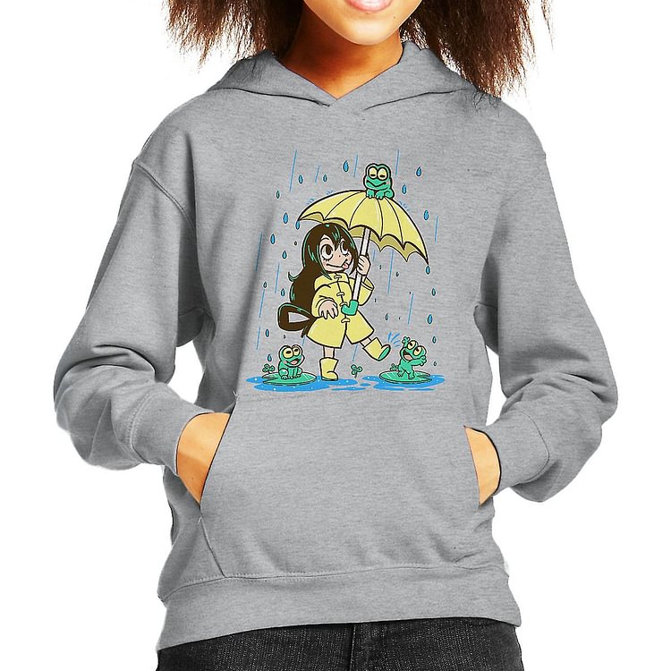 Boku No Hero Academia Best Frog Girl Kid's Hooded Sweatshirt