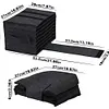 2PCS Camping Dinnerware Organizer with Dividers Motorhome Camping Glass Carrier