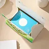 (24cm)Diamond Art Tissue Box Cover DIY PU Desktop(Heart-shaped white daisies)